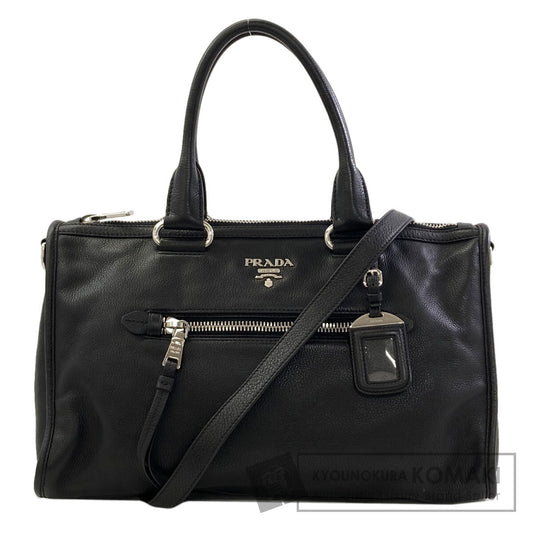 PRADA BL0805 2WAY Tote Bag Calf Ladies [Used]