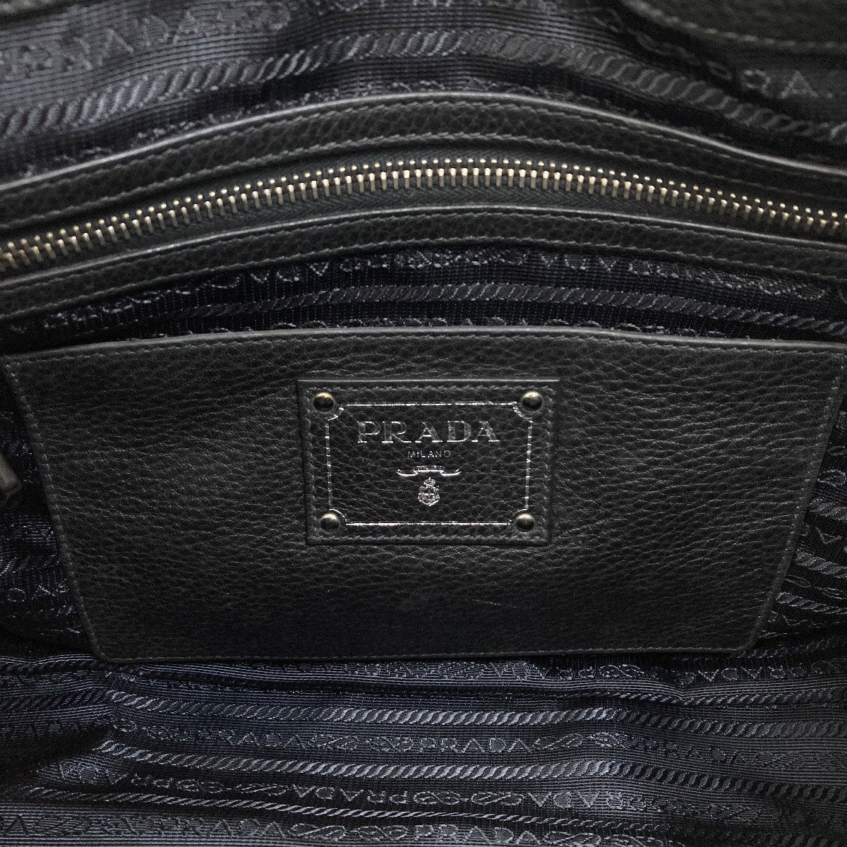 PRADA BL0805 2WAY Tote Bag Calf Ladies [Used]