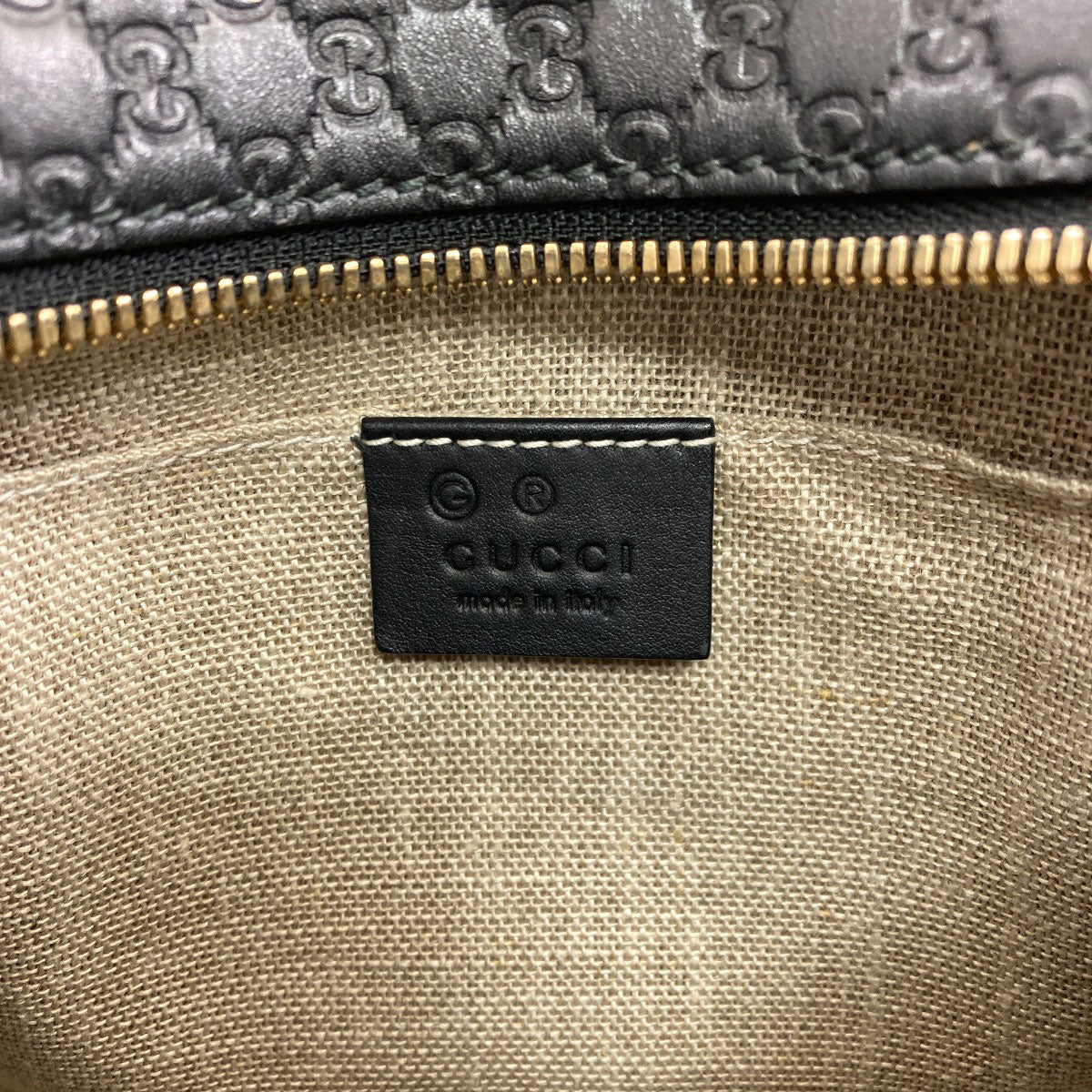 GUCCI 449413 Outlet GG Signature Guccissima Shoulder Bag Leather Ladies [Used]