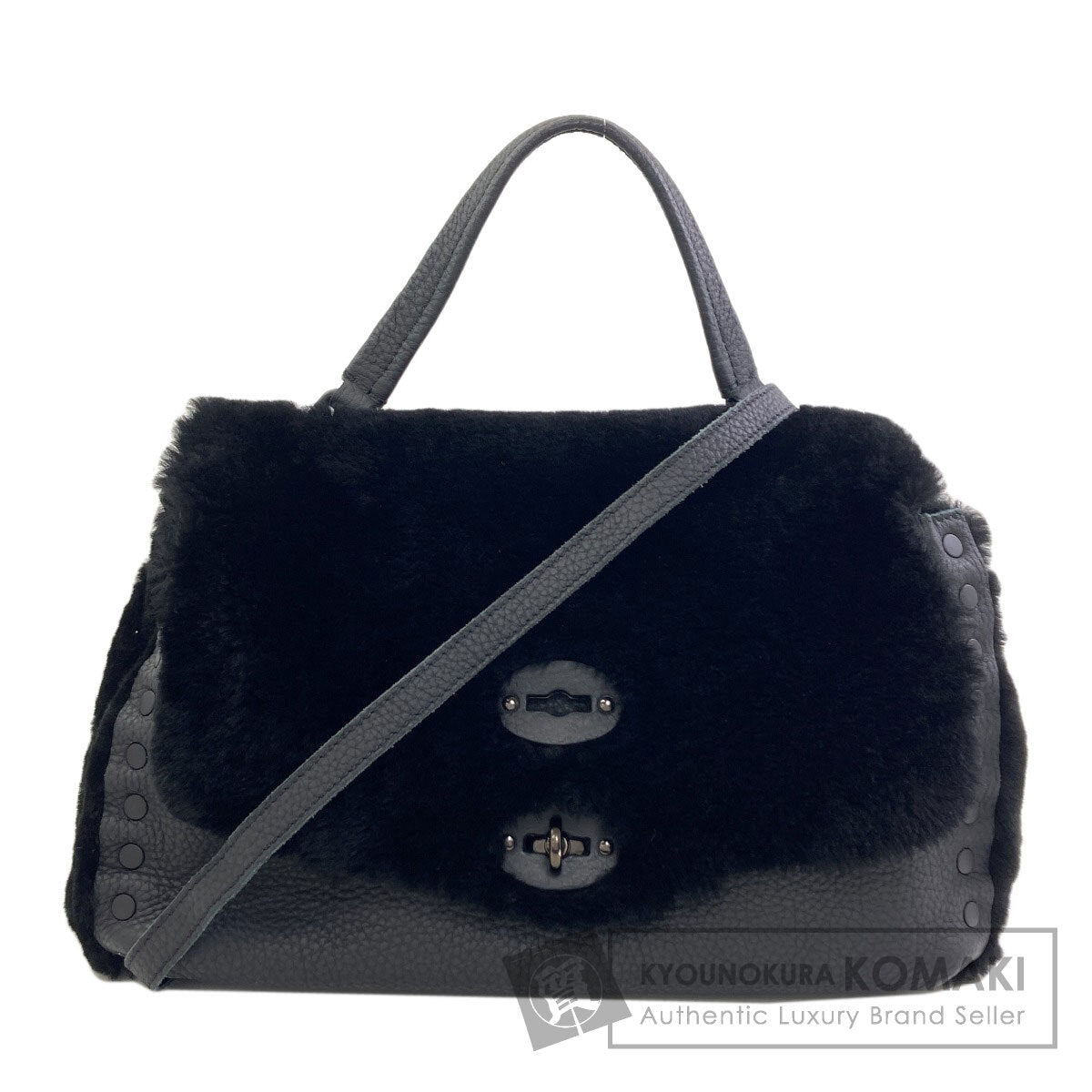 ZANELLATO Postina 2WAY Handbag Mouton LeatherLadies [Used]