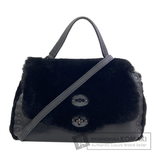 ZANELLATO Postina 2WAY Handbag Mouton LeatherLadies [Used]