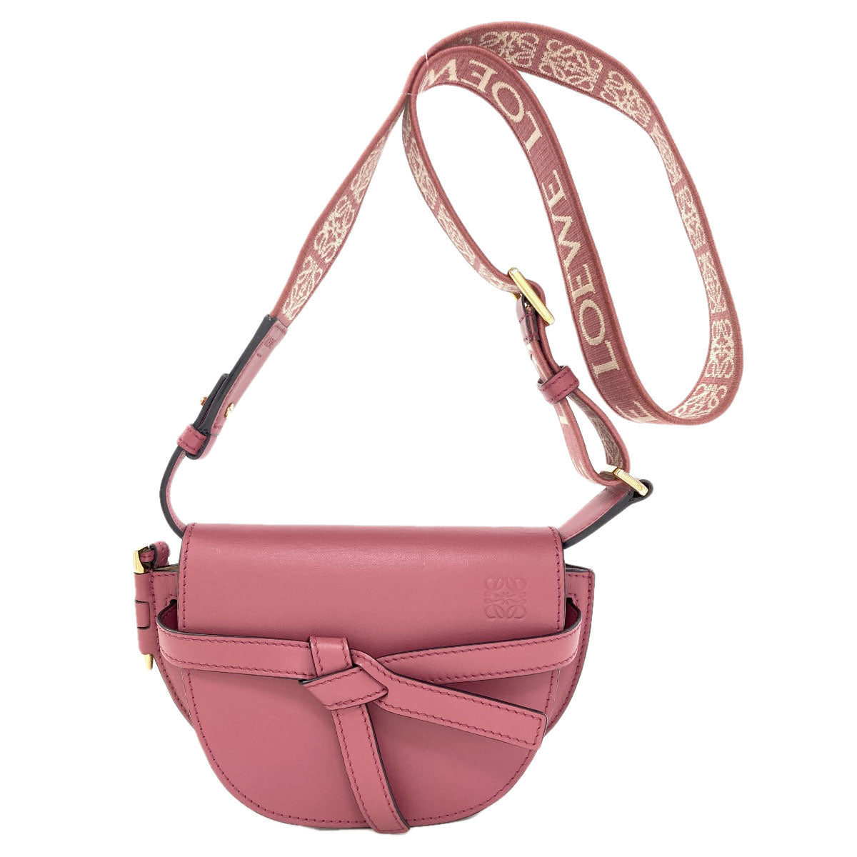LOEWE gatedual bag mini Shoulder Bag Calf Ladies [Used]