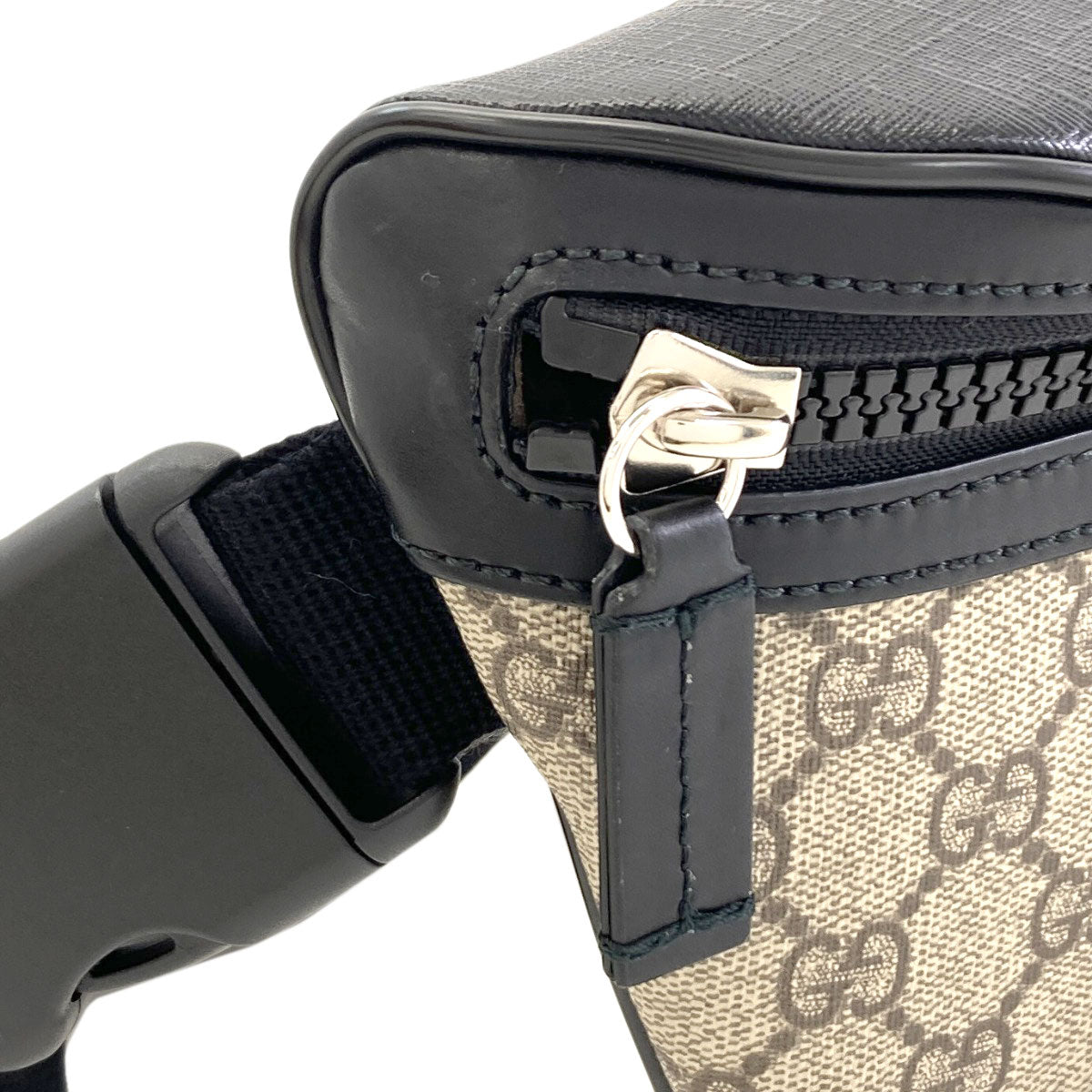 GUCCI 779843 Outlet GG Supreme body bag PVC Ladies [Used]