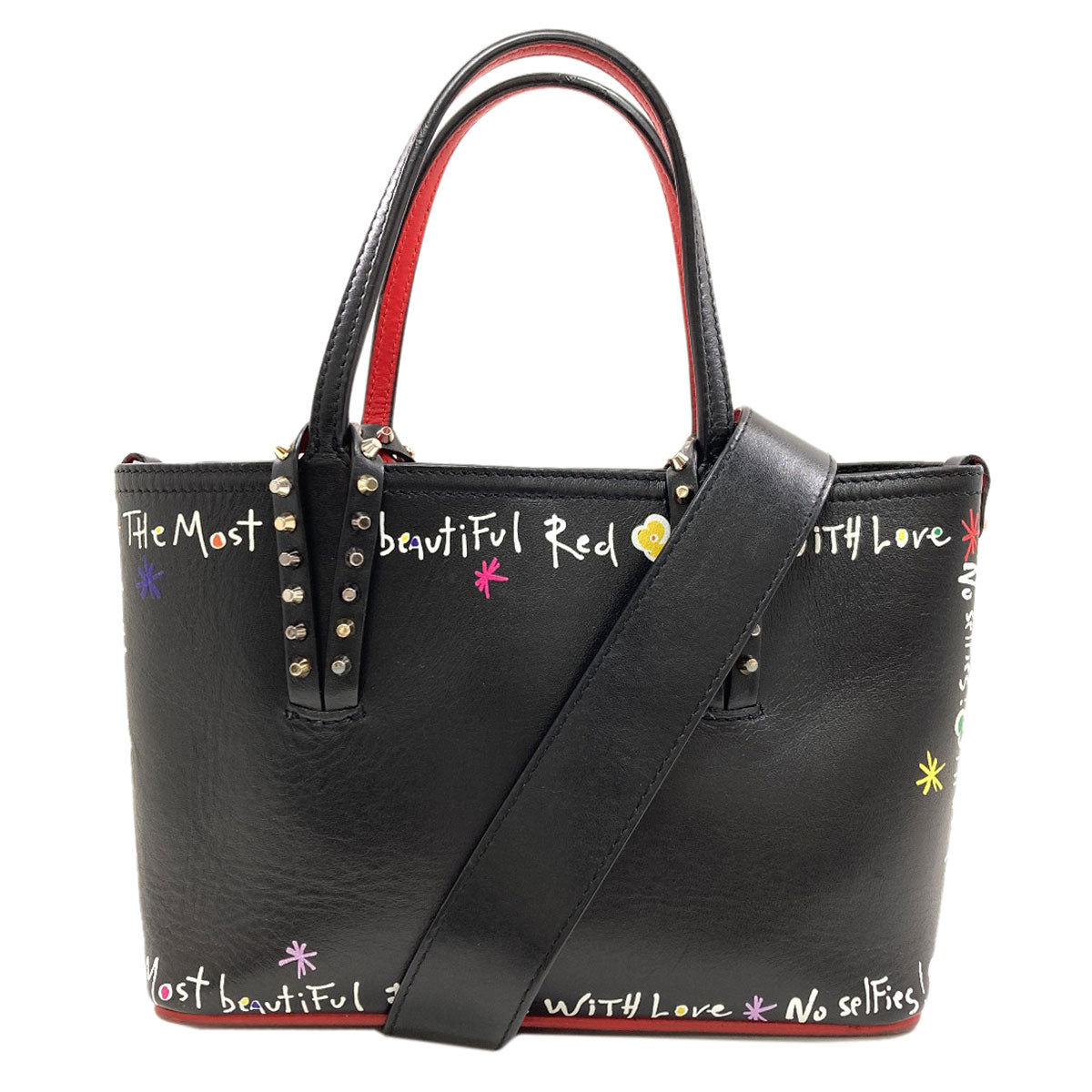 Christian Louboutin Studs Handbag Leather Ladies [Used]