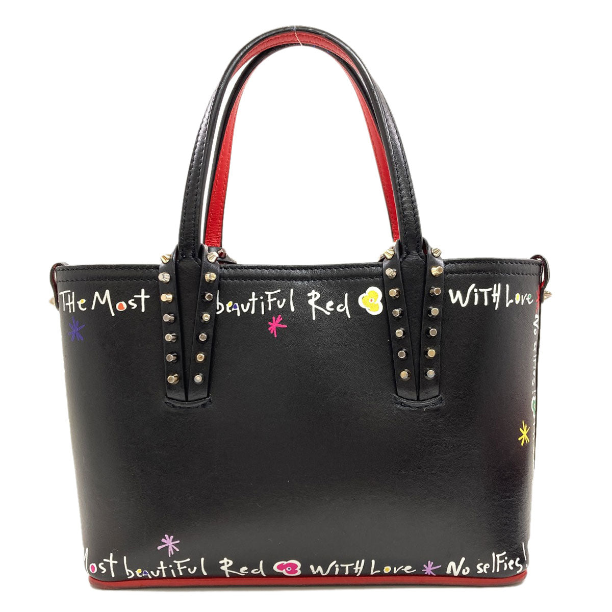 Christian Louboutin Studs Handbag Leather Ladies [Used]