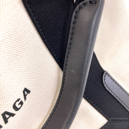 BALENCIAGA 339933 NAVY CABAS Tote Bag Canvas Ladies [Used]