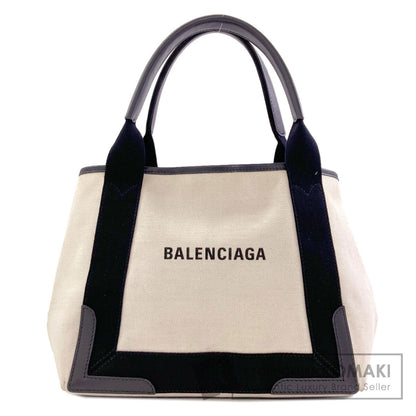 BALENCIAGA 339933 NAVY CABAS Tote Bag Canvas Ladies [Used]