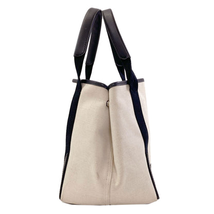 BALENCIAGA 339933 NAVY CABAS Tote Bag Canvas Ladies [Used]