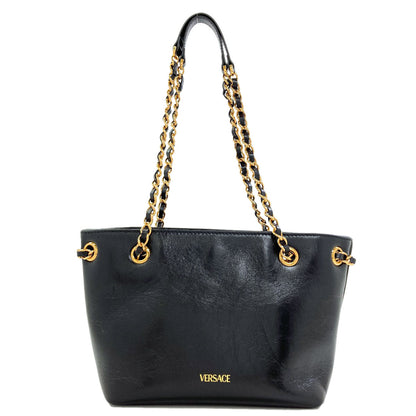 VERSACE medusa logo Tote Bag Calf Ladies [Used]