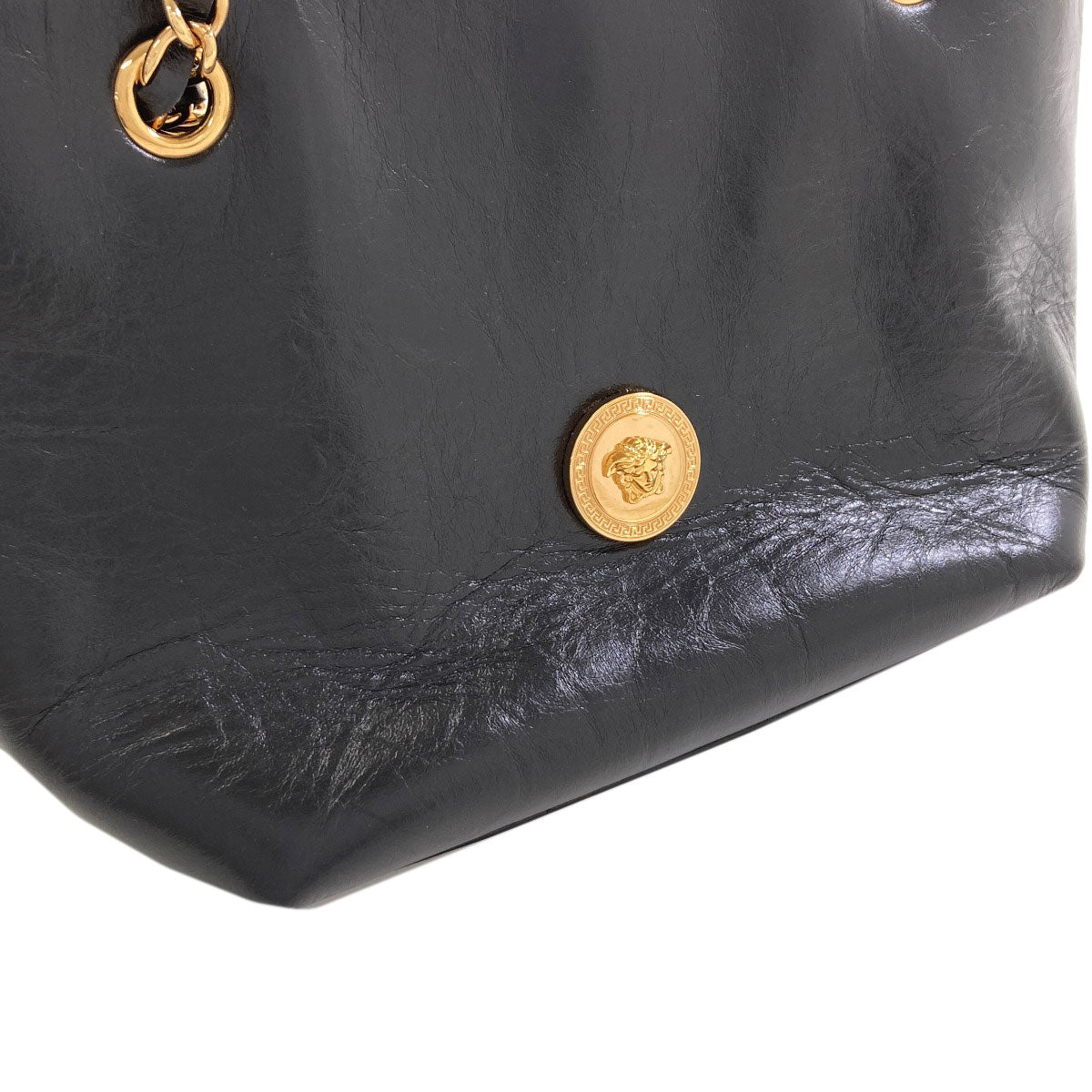 VERSACE medusa logo Tote Bag Calf Ladies [Used]