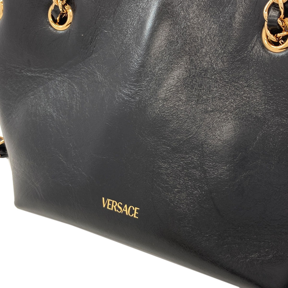 VERSACE medusa logo Tote Bag Calf Ladies [Used]
