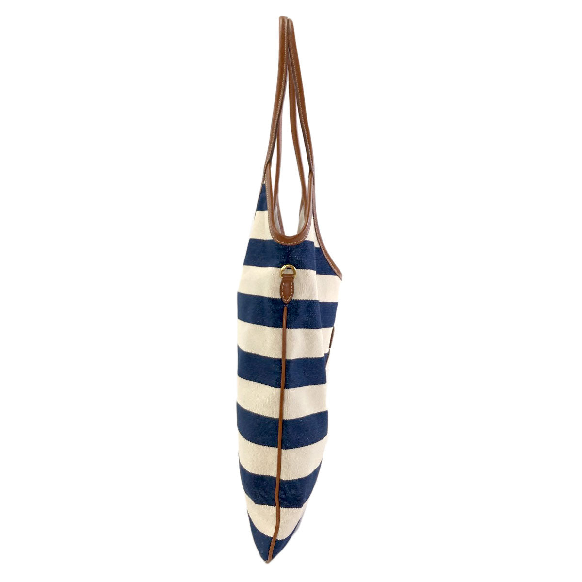 MIUMIU Ivy Border Tote Bag Canvas LeatherLadies [Used]