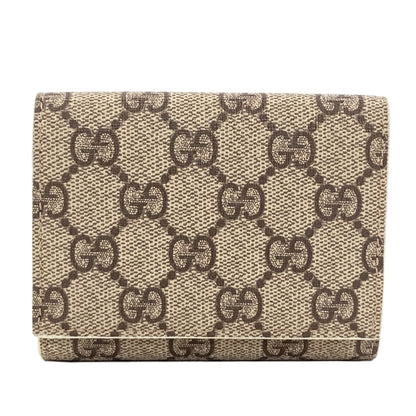 GUCCI 769225 GG Supreme Tri-fold wallet (with Coin Pocket) PVC Ladies [Used]