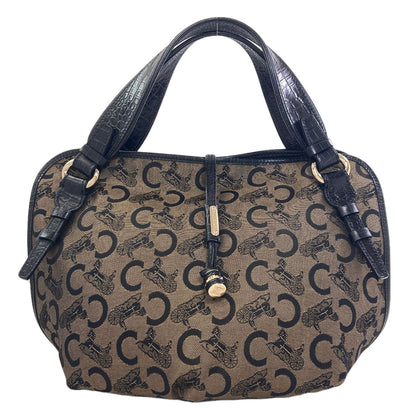 CELINE C Saluki Bitter Sweet Tote Bag Canvas Ladies [Used]