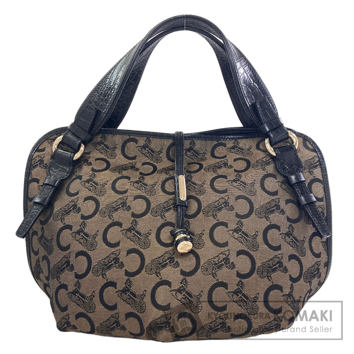 CELINE C Saluki Bitter Sweet Tote Bag Canvas Ladies [Used]