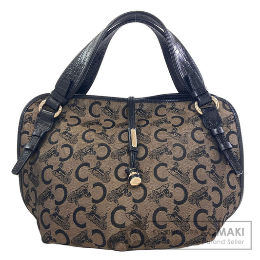 CELINE C Saluki Bitter Sweet Tote Bag Canvas Ladies [Used]