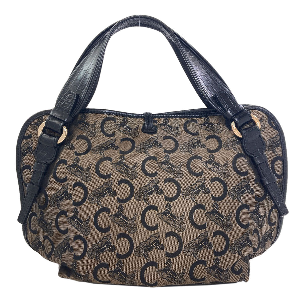 CELINE C Saluki Bitter Sweet Tote Bag Canvas Ladies [Used]
