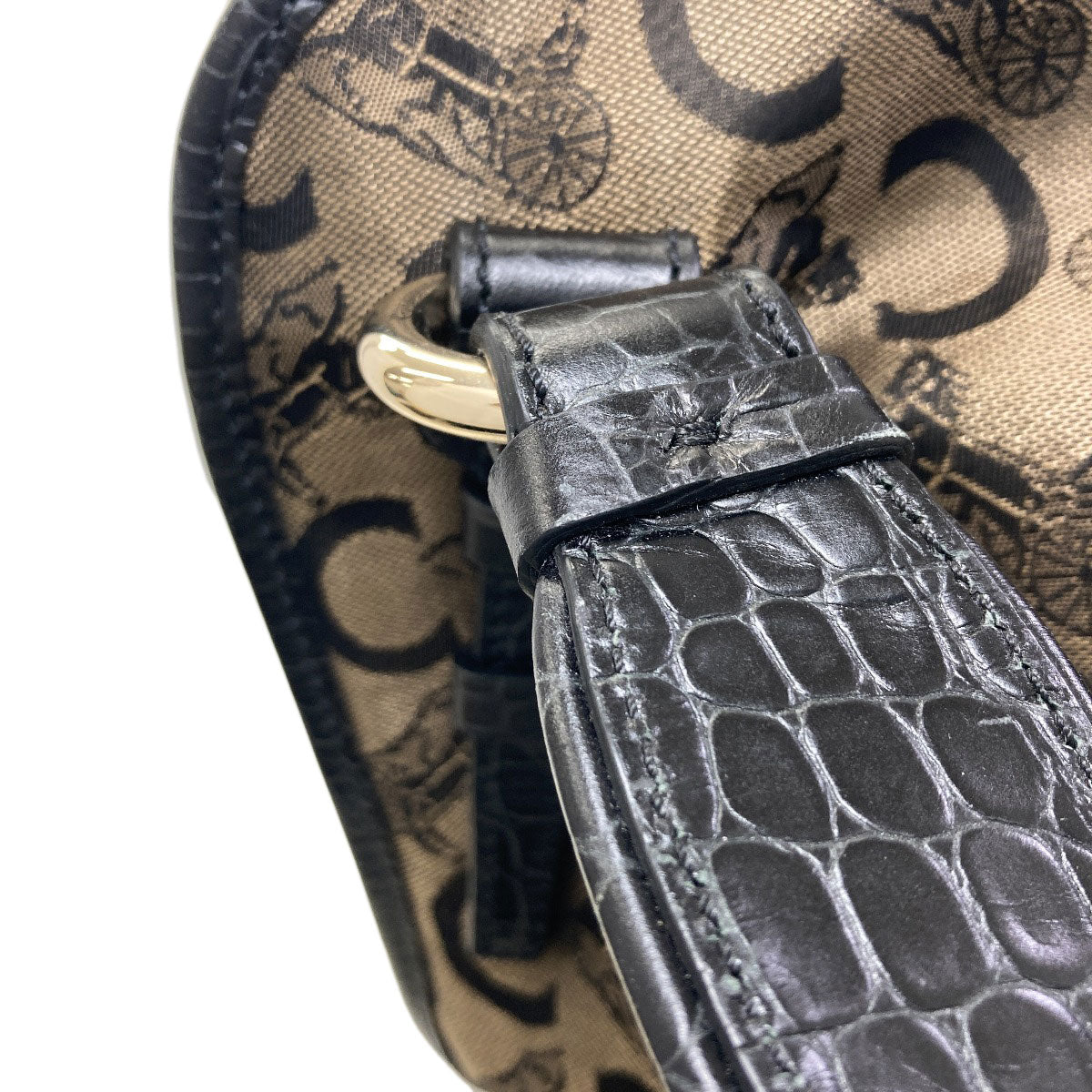 CELINE C Saluki Bitter Sweet Tote Bag Canvas Ladies [Used]