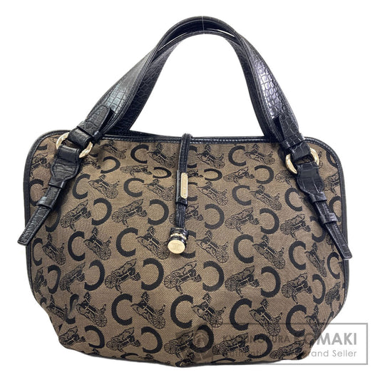 CELINE C Saluki Bitter Sweet Tote Bag Canvas Ladies [Used]
