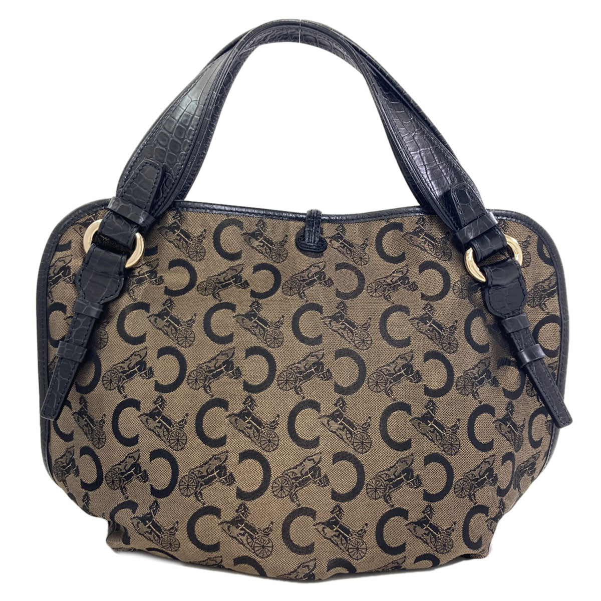 CELINE C Saluki Bitter Sweet Tote Bag Canvas Ladies [Used]