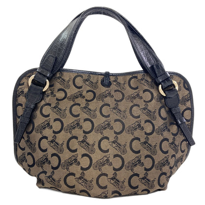 CELINE C Saluki Bitter Sweet Tote Bag Canvas Ladies [Used]