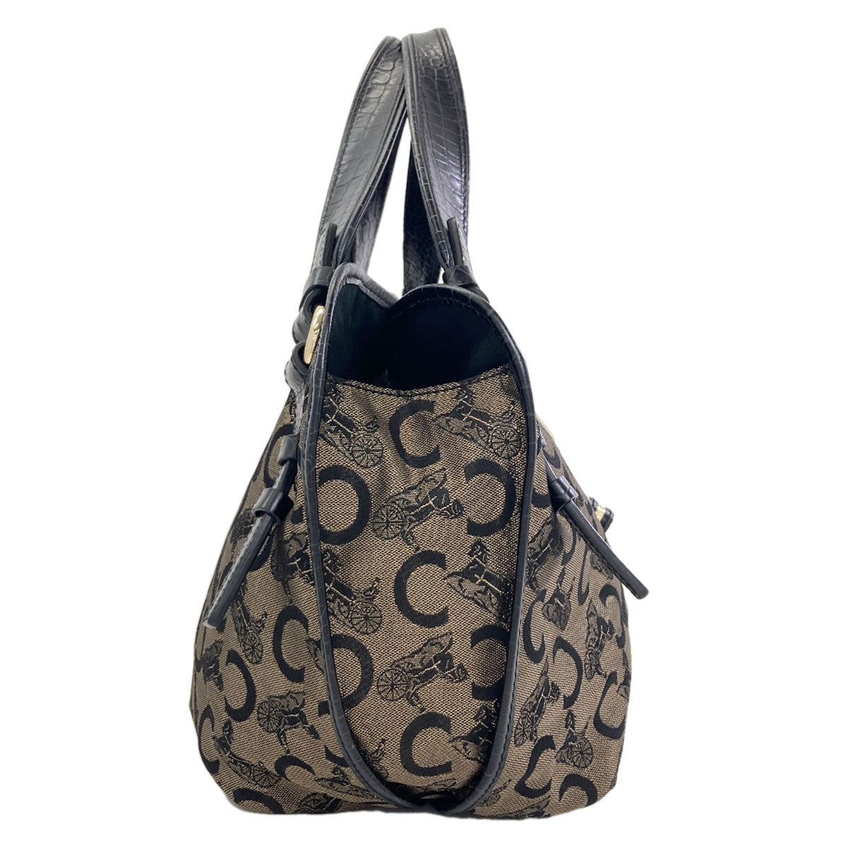 CELINE C Saluki Bitter Sweet Tote Bag Canvas Ladies [Used]