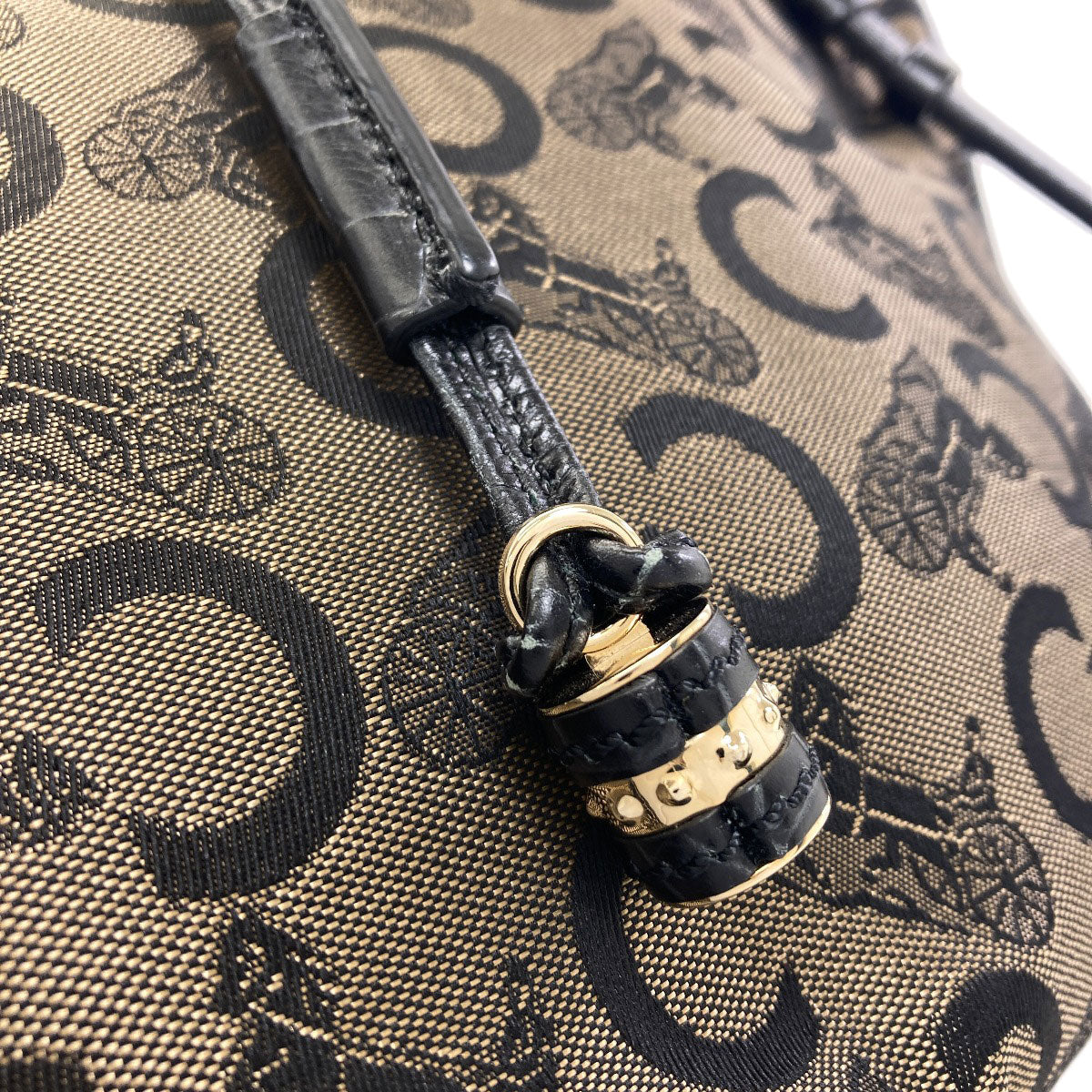CELINE C Saluki Bitter Sweet Tote Bag Canvas Ladies [Used]