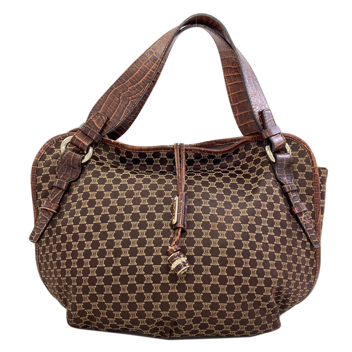 CELINE Macadam Bitter Sweet Tote Bag Canvas Ladies [Used]