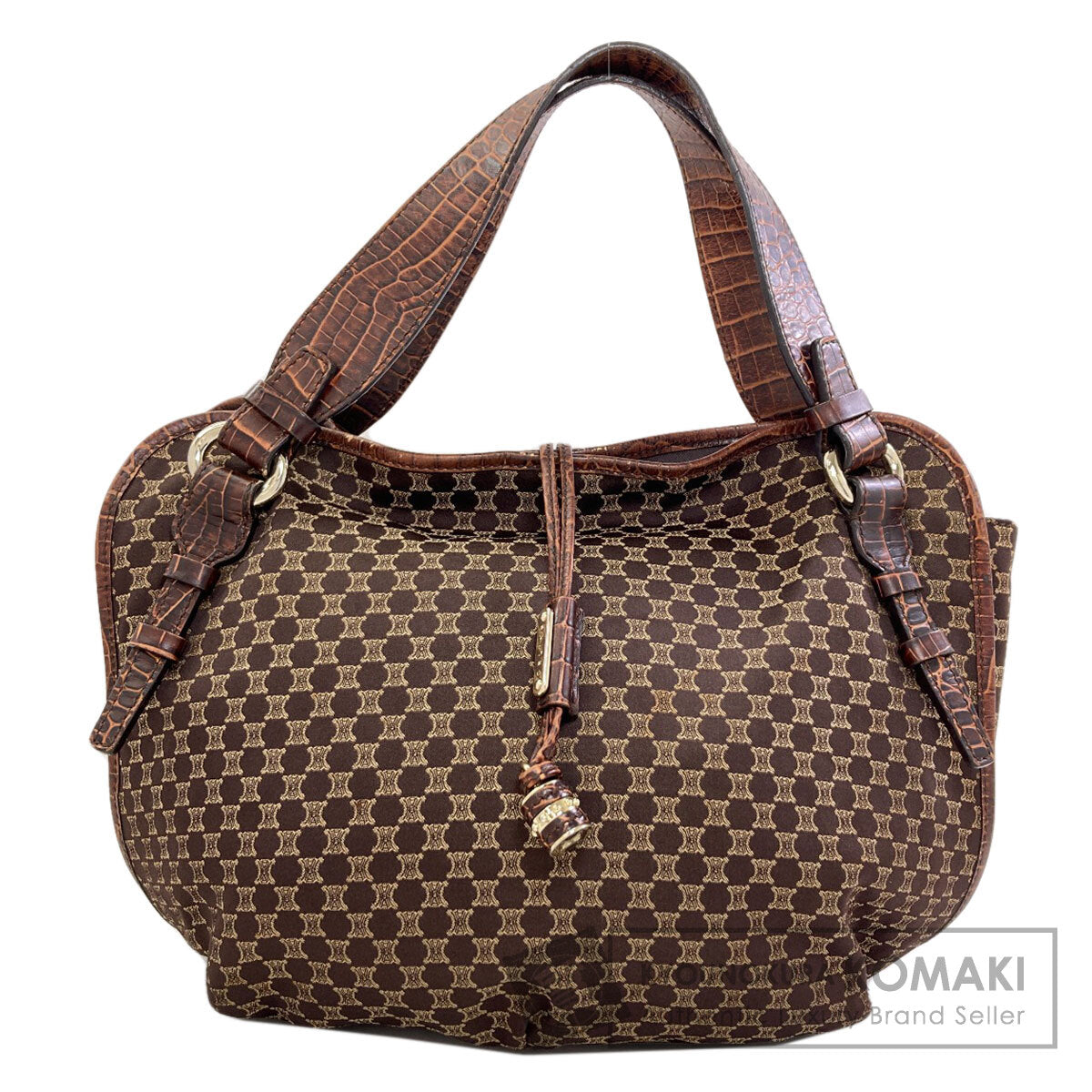 CELINE Macadam Bitter Sweet Tote Bag Canvas Ladies [Used]