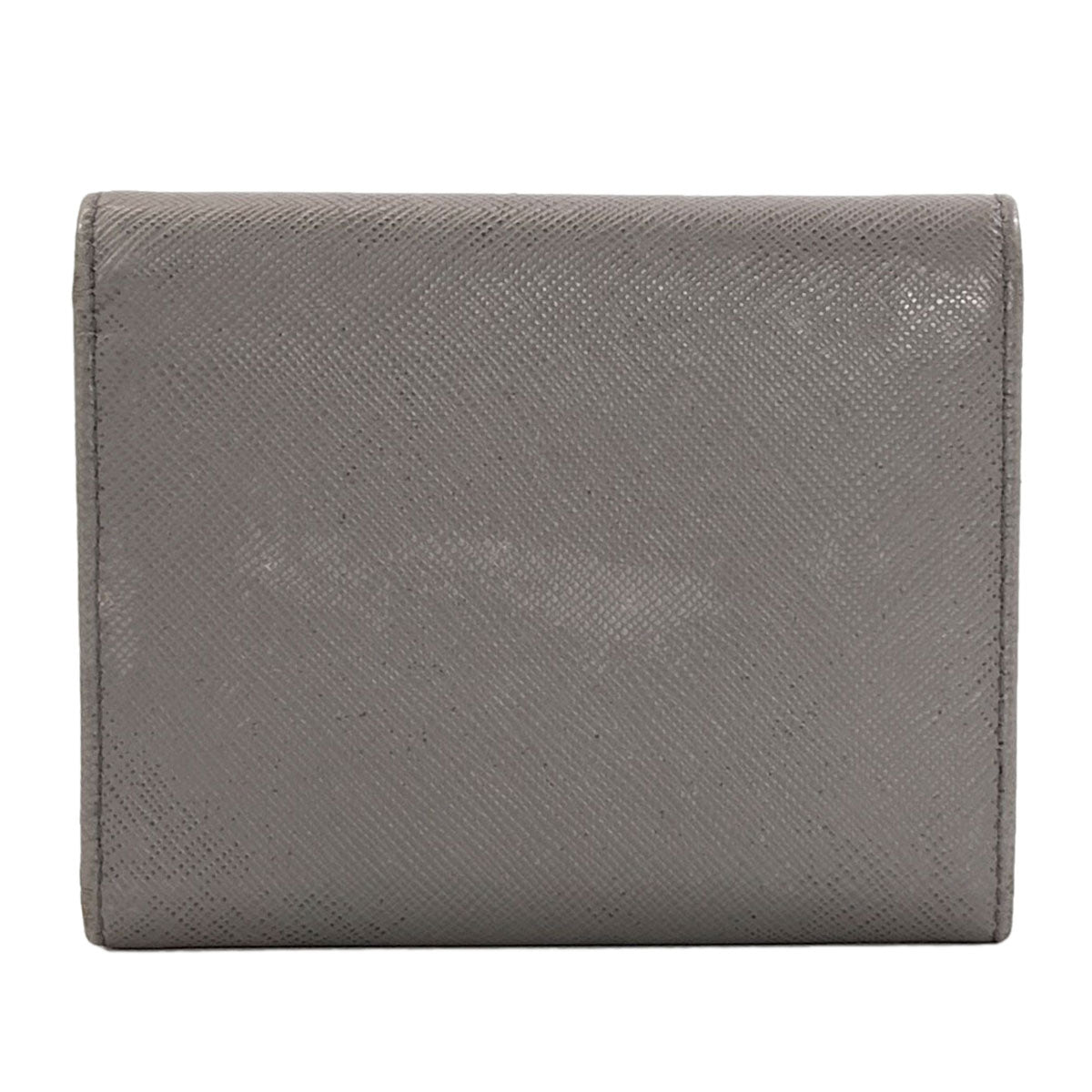 PRADA logo Tri-fold wallet (with Coin Pocket) Safiano Ladies [Used]