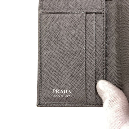 PRADA logo Tri-fold wallet (with Coin Pocket) Safiano Ladies [Used]
