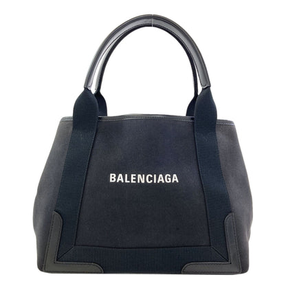 BALENCIAGA 339933 NAVY CABAS Handbag Canvas Ladies [Used]