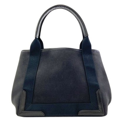 BALENCIAGA 339933 NAVY CABAS Handbag Canvas Ladies [Used]