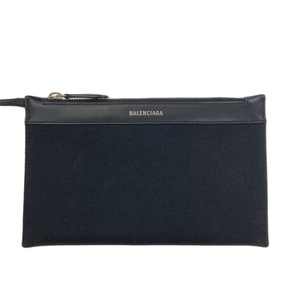 BALENCIAGA 339933 NAVY CABAS Handbag Canvas Ladies [Used]