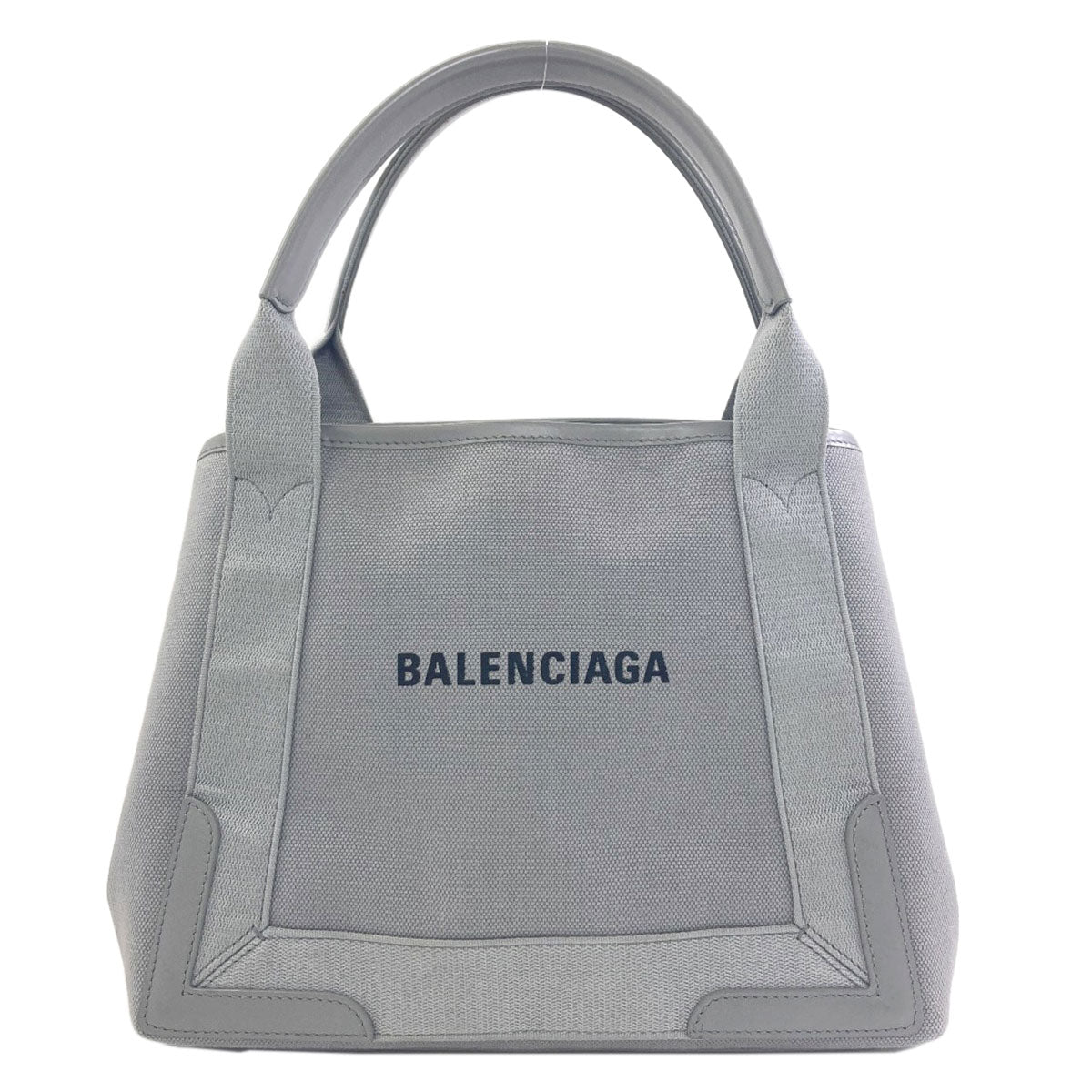 BALENCIAGA 339933 NAVY CABAS Tote Bag Canvas Ladies [Used]