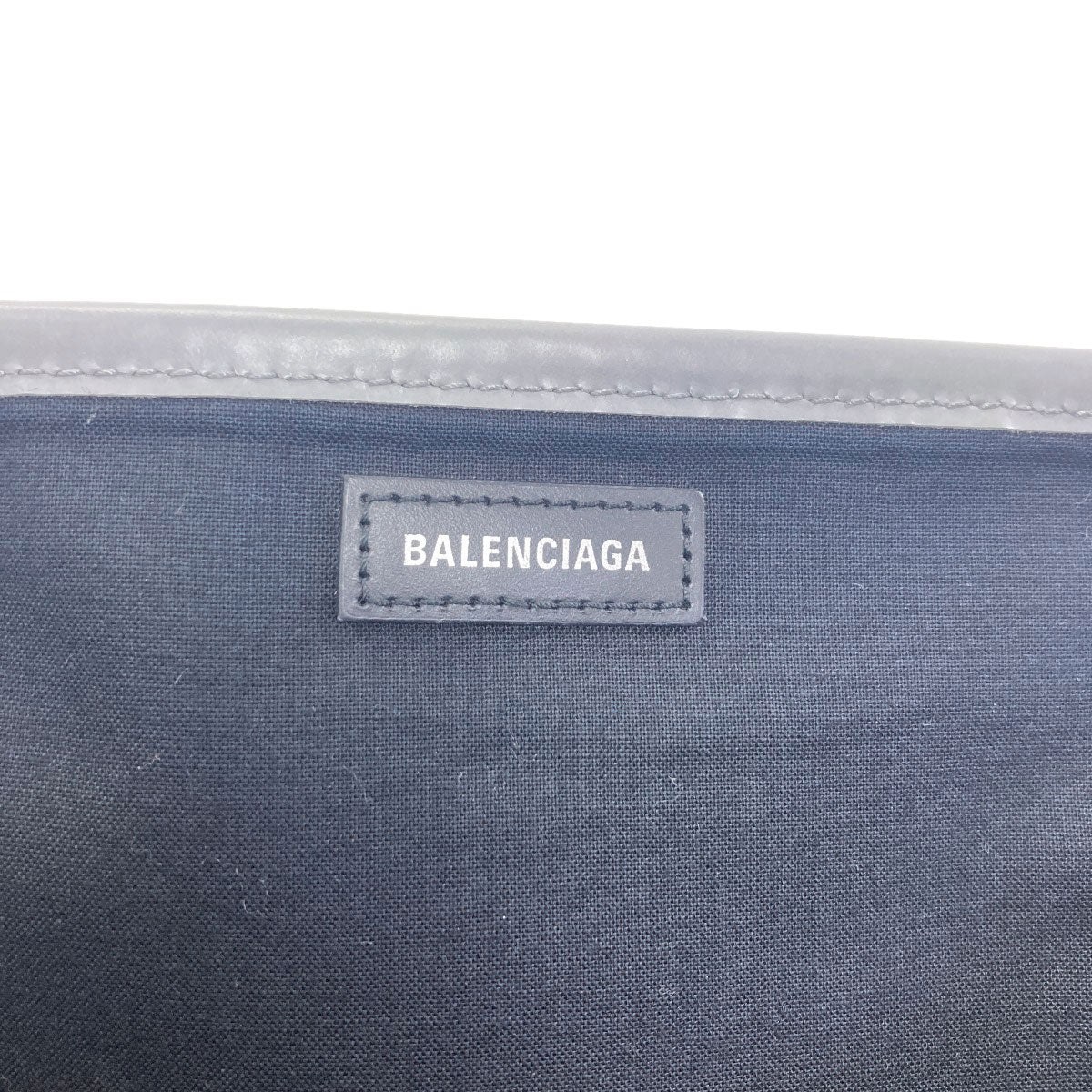 BALENCIAGA 339933 NAVY CABAS Tote Bag Canvas Ladies [Used]