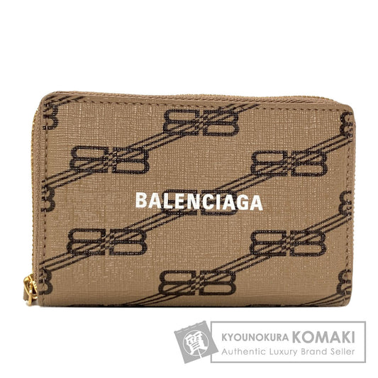 BALENCIAGA 616911 BBMonogram Card Case Leather Ladies [Used]