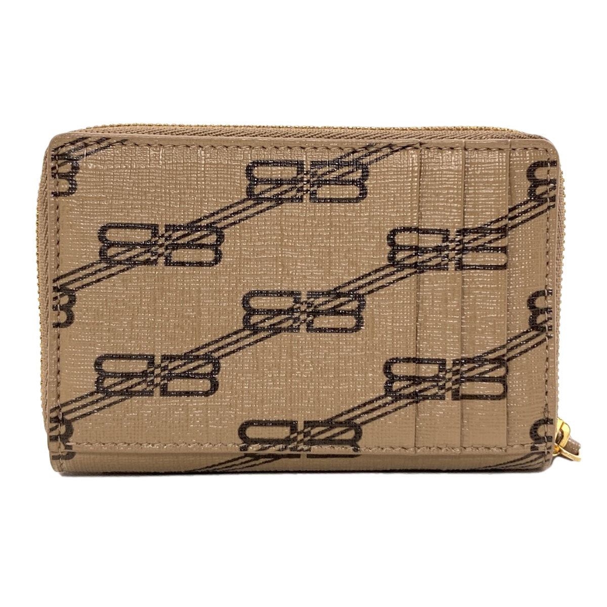 BALENCIAGA 616911 BBMonogram Card Case Leather Ladies [Used]