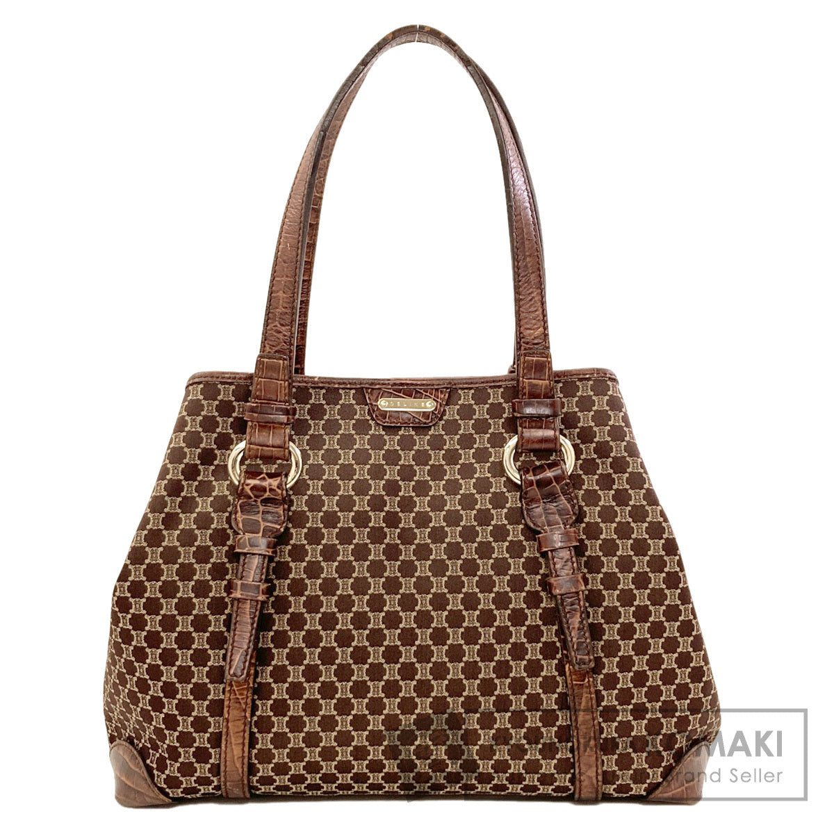 CELINE Macadam pattern Tote Bag Canvas Ladies [Used]