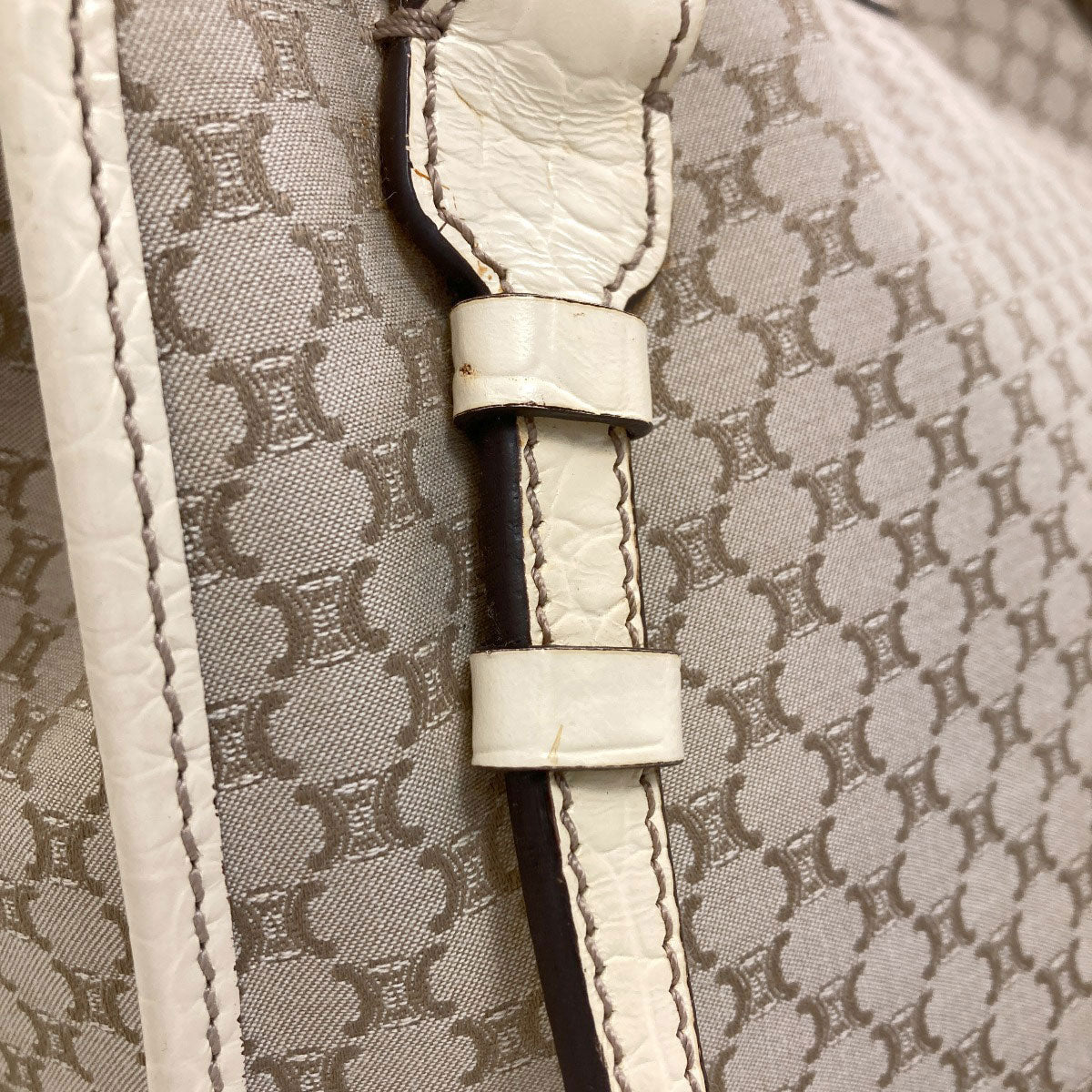 CELINE Macadam Bitter Sweet Tote Bag Canvas Ladies [Used]