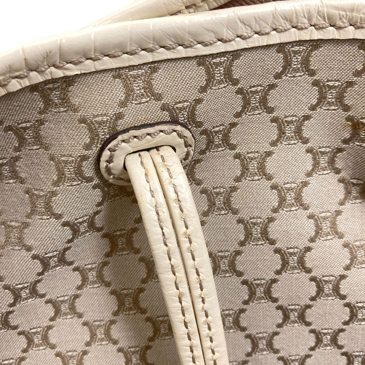 CELINE Macadam Bitter Sweet Tote Bag Canvas Ladies [Used]
