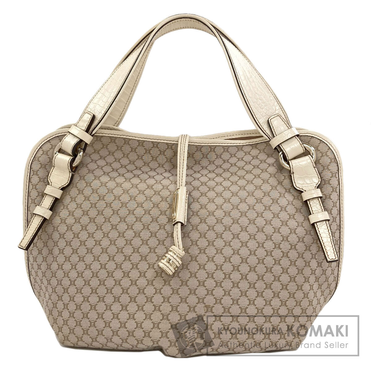 CELINE Macadam Bitter Sweet Tote Bag Canvas Ladies [Used]