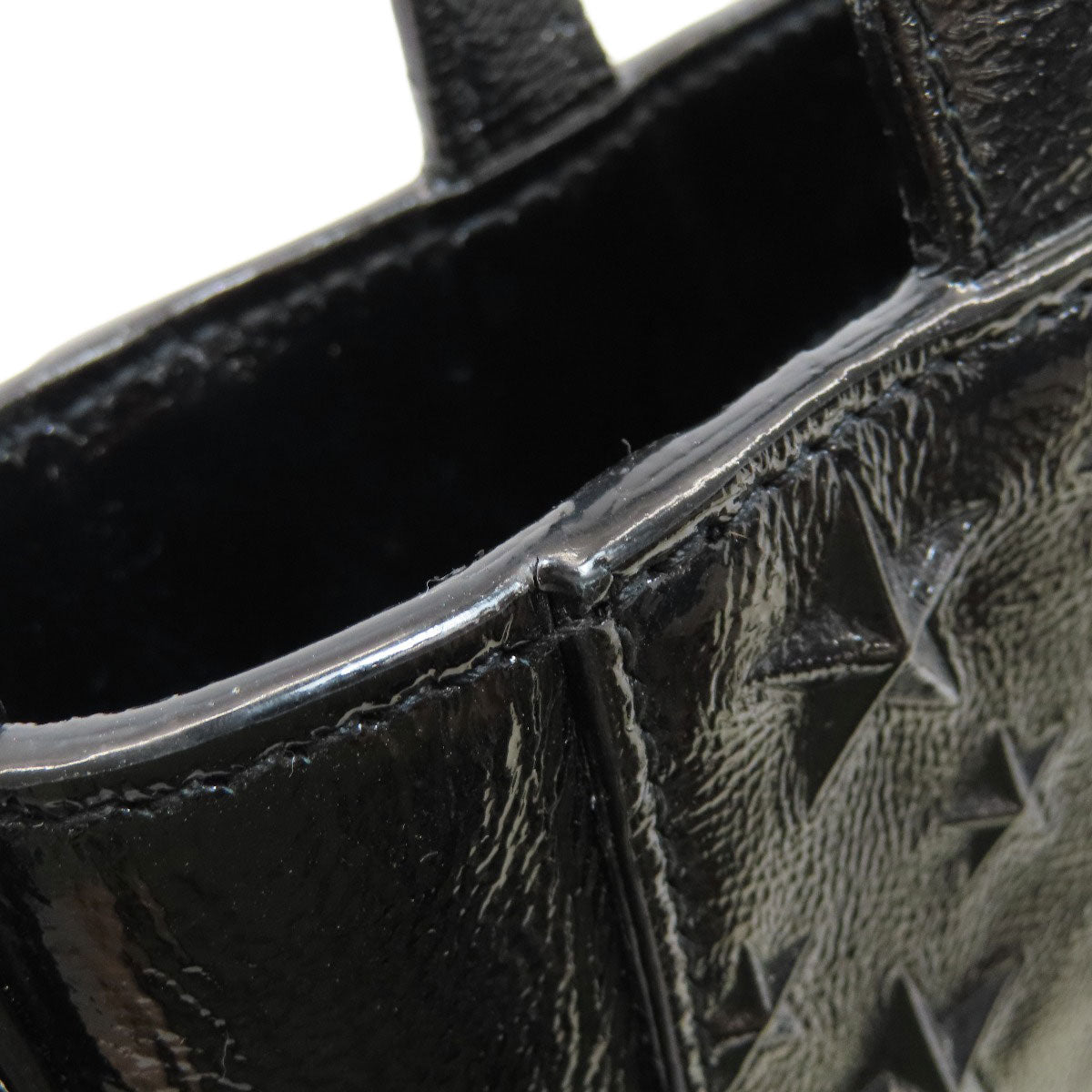 Jimmy Choo Star motif embossed 2-way bag Handbag Leather Ladies [Used]