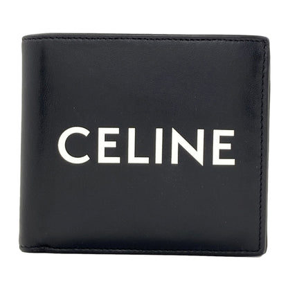CELINE logo Bifold Wallet with Coin Pocket Leather mens [Used]
