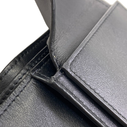 CELINE logo Bifold Wallet with Coin Pocket Leather mens [Used]
