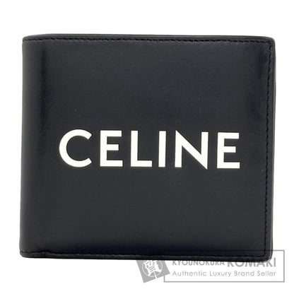 CELINE logo Bifold Wallet with Coin Pocket Leather mens [Used]