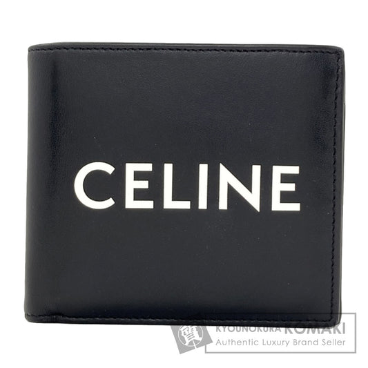 CELINE logo Bifold Wallet with Coin Pocket Leather mens [Used]