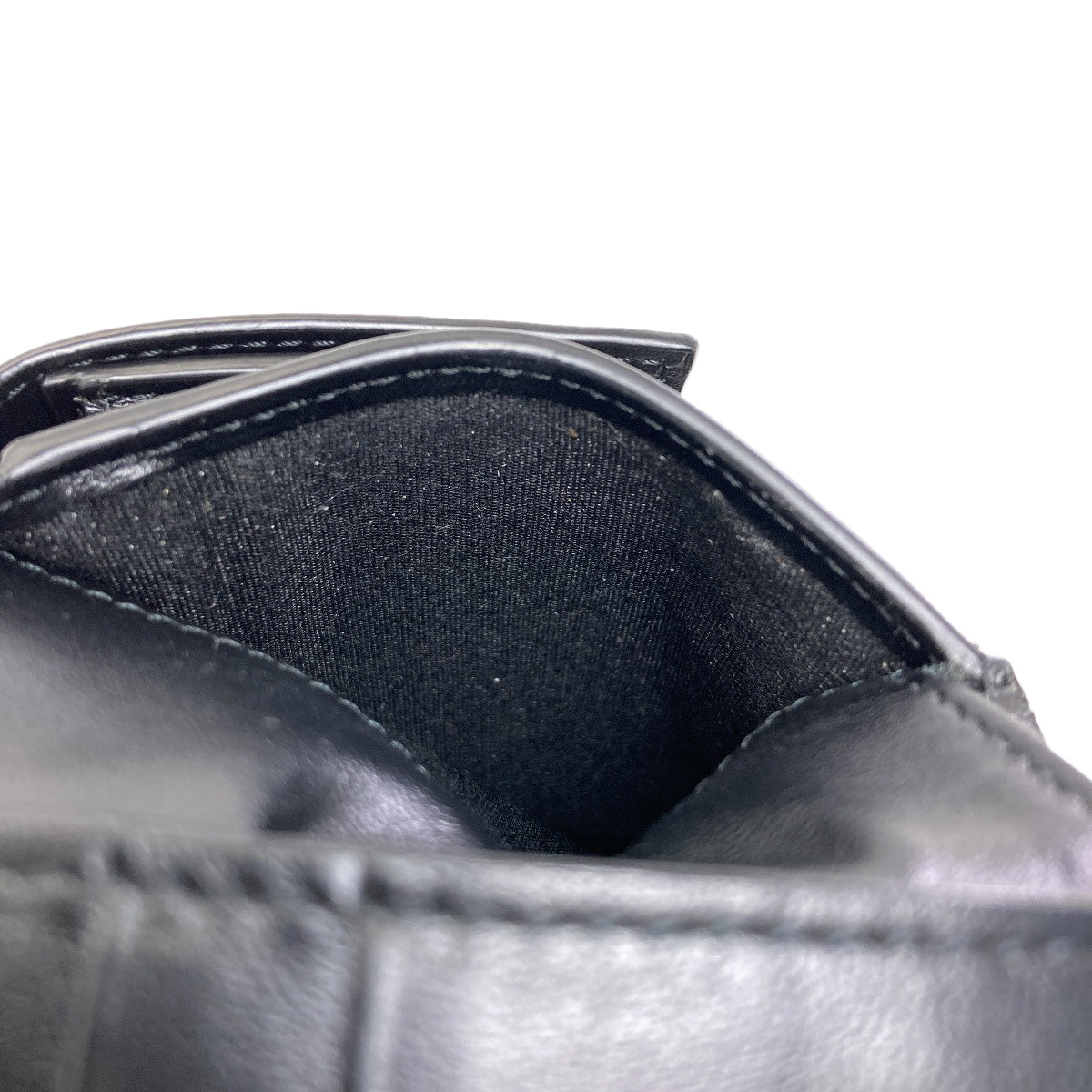 CELINE logo Bifold Wallet with Coin Pocket Leather mens [Used]
