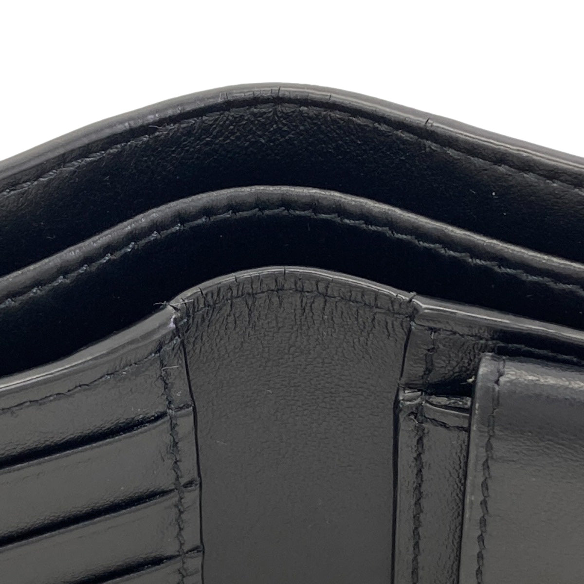 CELINE logo Bifold Wallet with Coin Pocket Leather mens [Used]
