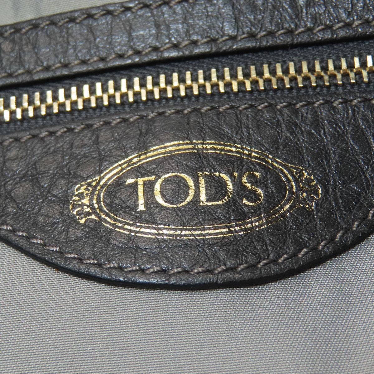 TODS logo Tote Bag Leather Ladies [Used]